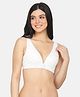 MAMMA PRESTO Striped Self Design Full Coverage Lightly Padded Maternity Bra - Grey