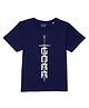 Marvel By Wear Your Mind Half Sleeves Love & Thunder Gorr Sword Chest Printed Tee - Navy Blue