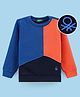 UCB Full Sleeves Sweatshirt Colour Block Pattern - Cobalt Blue