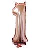 Party-Anthem  Number 1 Foil Balloon Rose Gold - Height 40.6 cm