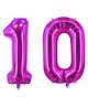Party Anthem Number 10 Foil Balloon - Pink