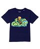 Marvel By Wear Your Mind Half Sleeves Guardians Of The Galaxy Featured I Am Groot Printed Tee - Navy Blue