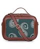 The Clownfish Sling Bag Purse with Top Handle and Shoulder Strap - Brown and Green