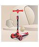 R for Rabbit Road Runner Racer Scooter for Kids of 3+ Years Age, 4 Level Height Adjustment Kids Scooter, PU LED Wheels & Weight Capacity Upto 75 kgs Kick Scooter (Red Black)