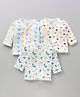 Bodycare Full Sleeves Antibacterial Thermal Inner Wear Vests Multi-Print Pack of 3 - Off White
