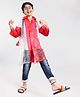 Clownfish Full Sleeves Longcoat Raincoat - Red