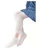 SYGA Baby Girls Soft Cotton Infant Leggings Toddler Solid Lace Knee Antislip Stockings Socks Pants Thin - White