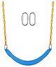 Reznor Flexible Swing Seat with 1.5 Meter Plastic Coated Chain for Kids - Blue and Yellow