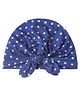 Zikku Baby Summer Cap Bandana in Polka Dots Design - Dark Blue