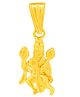 Taarose by Osasbazaar 925 Sterling Silver Hanuman ji Pendant and Chain Set for Kids - 92.5% Pure BIS Hallmarked - Golden