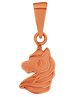 Taarose by Osasbazaar 925 Sterling Silver Unicorn Pendant and Chain Set for Kids - 92.5% Pure BIS Hallmarked - Rose Gold
