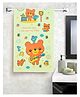 Jars Collections 100% Microfiber Towels Cartoon Animal Birthday Party Teddy Print  - Green