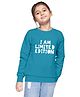 Funkrafts Full Sleeves I Am Limited Edition Printed Sweatshirt - Blue