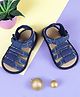 Baby Moo Velcro Hook Loop Anti Slip Sandal Booties - Blue