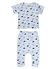 Mush Ultra Soft 100 % Bamboo Unisex Tees & Pants Combo Set for New Born Baby & Kids Daylight Pack of 2 - Blue