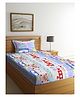 Arrabi Single Bed Cotton Bedsheet and Pillow Cover  Multicolour