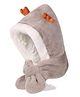MOMISY  Animal design Earflap Hood Cap (Grey) - Diameter 44 cm-  Diameter 44 cms