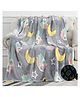 HAPPY HUES Glow in The Dark Blanket Owl Design Grey