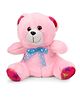 Liviya Teddy With Lace Bow Pink - 28 cm