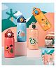 YAMAMA Cartoon Design Hot and Cold Water Bottle for Kids Double Walled Vacuum Insulated Stainless Steel Bottle , Insulated Stainless Steel Bottle, Thermos Flask with Straw 400 ML - Color May Vary