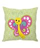 Stybuzz Butterfly Cushion Cover - Green And Pink