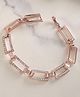 YouBella Rose Gold Plated Stone Studded Link Bracelet - 30 g