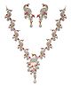 YouBella Jewellery American Diamond Peacock Style Necklace Jewellery Set for Women & Girls- MultiColor