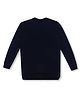 KNITCO Unisex Full Sleeves Solid Pullover Sweater - Navy Blue