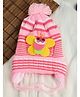 PASSION PETALS Butterfly Detail Design Girls Winter Warm Cap - Light Pink