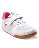 Puma Multiflex Sport AC PS Casual Shoes Velcro Closure - White Sunset Pink