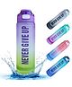 Spanker Never Give Up Motivational Leakproof Water 30 Oz (900 ML) PURPLE GREEN SSTP