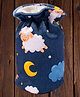 Mittenbooty Baby Bottle Cover Large Sheep Print - Navy