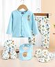 Babyhug 100 % Cotton Baby Clothing Gift Sets Pack of 7 - Blue