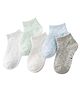 MOMISY Cotton Ankle Socks Zigzag Design Pack Of 5 Pair - Multicolour