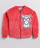 M'andy Velvet Full Sleeves Sequin Embellished & Rabbit Detailed Jacket - Pink