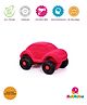 RUBBABU Natural Rubber People's Car Push & Go Toy- Pink