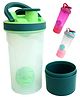 Spanker 24 Oz Leak Proof Mixer Cup with Blending Ball  Mixing Bottles for Protein Shakes Dark Green- 710 ml