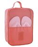 Kids Mandi Water Proof Shoe Storage Bag Travel Organizer Multi Purpose Portable Foldable Shoe Organizer Pouch- Peach