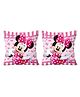 Kuber Industries Disney Mickey Mouse Printed Microfiber Filled Floor Cushion KUBMART015870 Pack of 2 - Pink