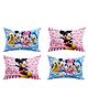Kuber Industries Disney Mickey Mouse Print Silky Soft Pillow Pack of 4 - Sky Blue & Pink