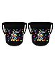 Kuber Industries Disney Team Mickey Print Multipurpose Plastic Bucket Pack of 2 - Black