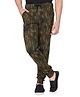 TeenTrums 100% Cotton Camouflage Printed Joggers  - Olive Green