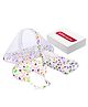 VParents Daisy Baby Feeding Pillow Bedding Set with Mosquito net and Sleeping Bag Combo - Purple