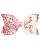 Aye Candy Eid Theme Glitter Embellished My First Eid Bow On Alligator Hair Clip - Pink