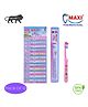 MAXI Softy Junior Toothbrush Pack of 12 - Multicolour