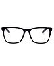 Intellilens Square Blue Cut Computer Glasses for Eye Protection Zero Power  Anti Glare & Blue Light Filter  UV Protection Eye Glasses 53-18-140 -  Matte Black