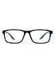 Intellilens Square Blue Cut Computer Glasses for Eye Protection Zero Power Anti Glare & Blue Light Filter Glasses UV Protection Eye Glass - Matte Black