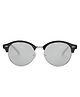 Intellilens Round UV Protection Sunglasses Goggles  - Silver