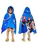 Sassoon Frozen Terry Cotton Bath Pool Beach Hooded Towel Wrap for Kids - Purple