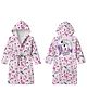 Unicorn by Sassoon Printed Cotton Bathrobe - Purple